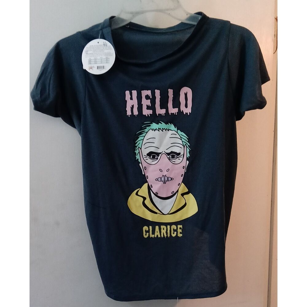 Hello Clarice Hannibal Lecter Black Dog Shirt Size XL New